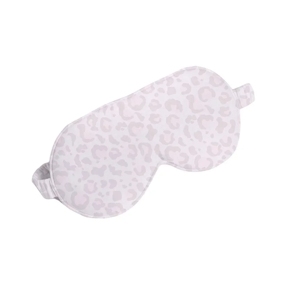Leopard Print Satin 3 Piece Set Pillowcase Sleep Mask Scrunchie